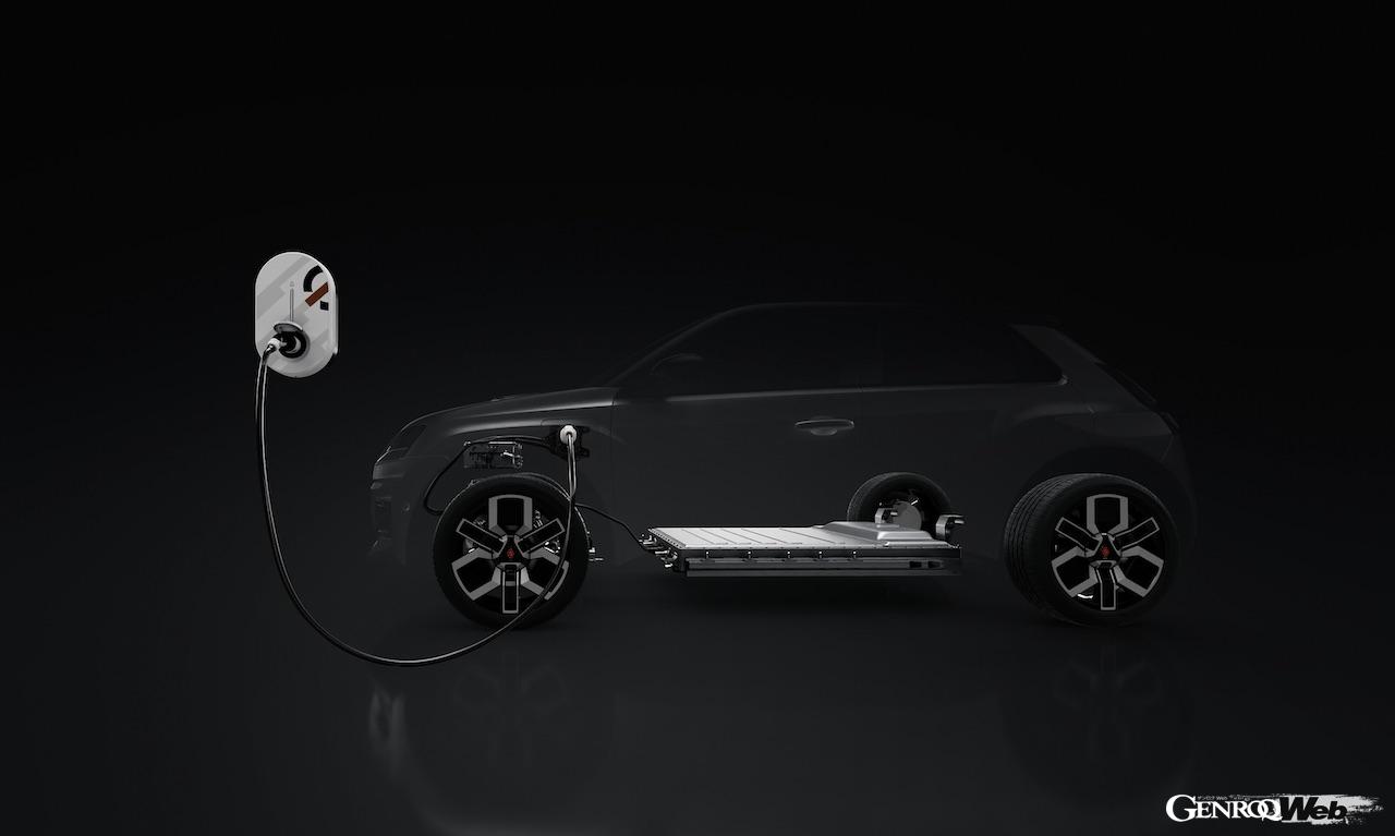 フル電動コンパクト「ルノー 5 E-Tech エレクトリック」の電動パワートレイン。