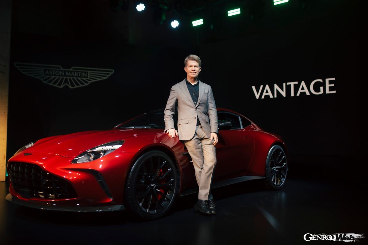 アストンマーティン・リージョナルプレジデント 日本/韓国のグレッグ・アダムスと新型ヴァンテージ。