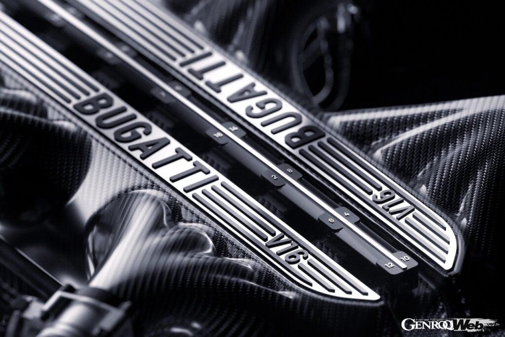 2024年6月、シロンのデビューから8年を経て、ブガッティはW16ハイブリッドを搭載したニューモデルを投入する。