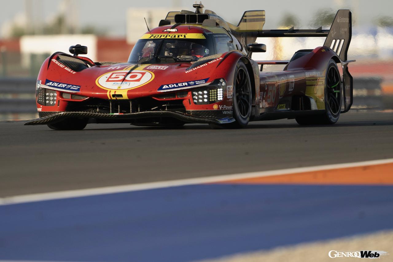 開幕戦カタール1812kmレースに向けて、ルサイル・インターナショナル・サーキットで公式プロローグテストが実施され、フェラーリは3台の499Pを送り込んだ。
