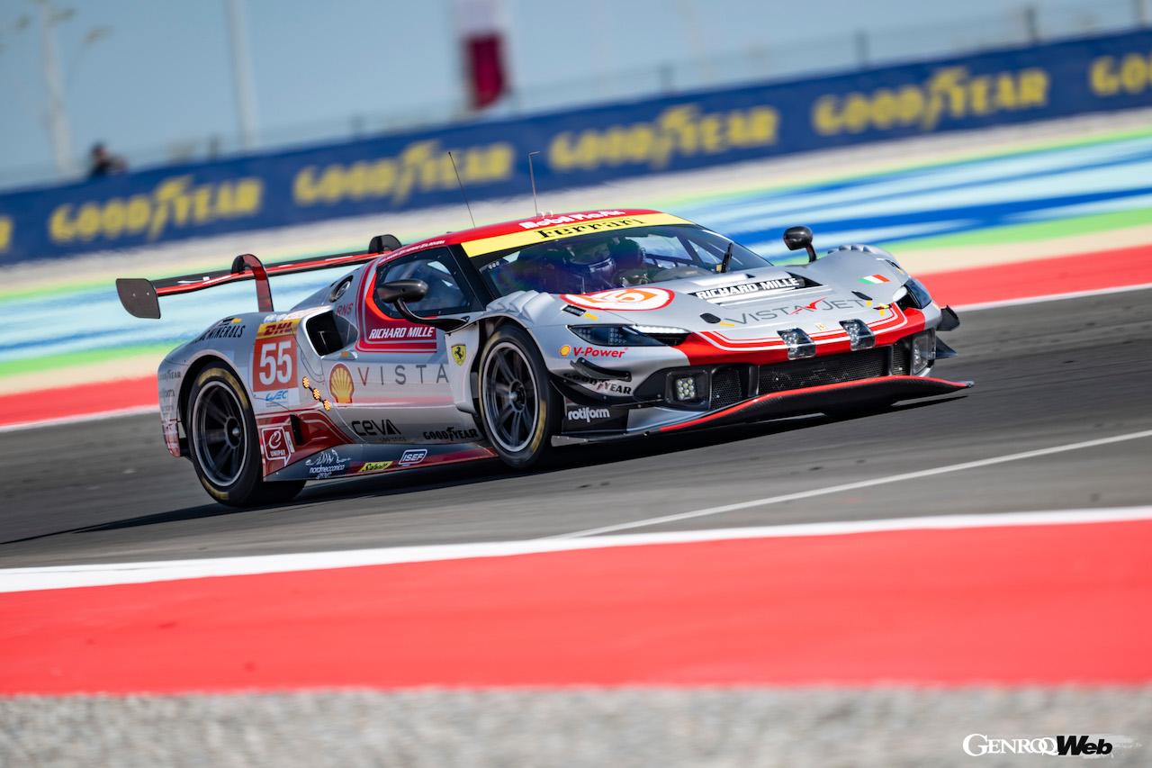 今シーズンからスタートする「LMGT3クラス」に参戦する、ビスタ・AFコルセのフェラーリ 296 LMGT3。