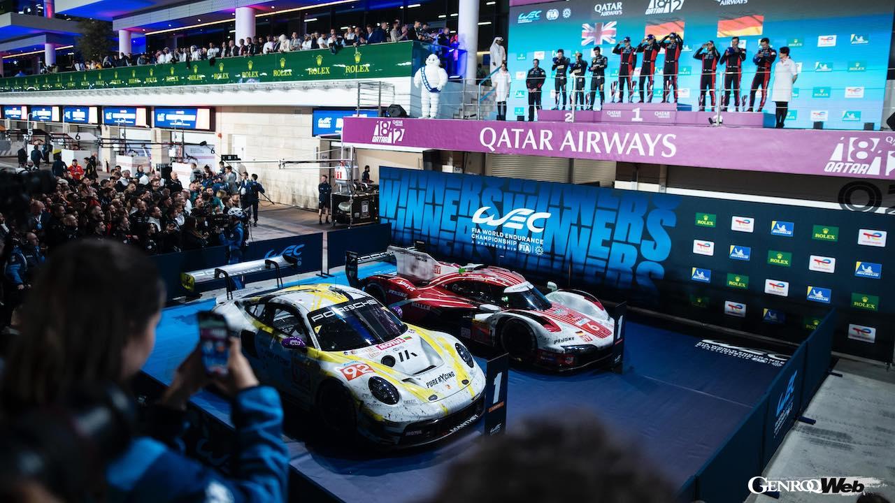 WEC開幕戦カタール1812kmレースにおいて、ハイパーカークラスをポルシェ 963 6号車が、LMGT3クラスを911 GT3 R LMGT3 92号車が制した。