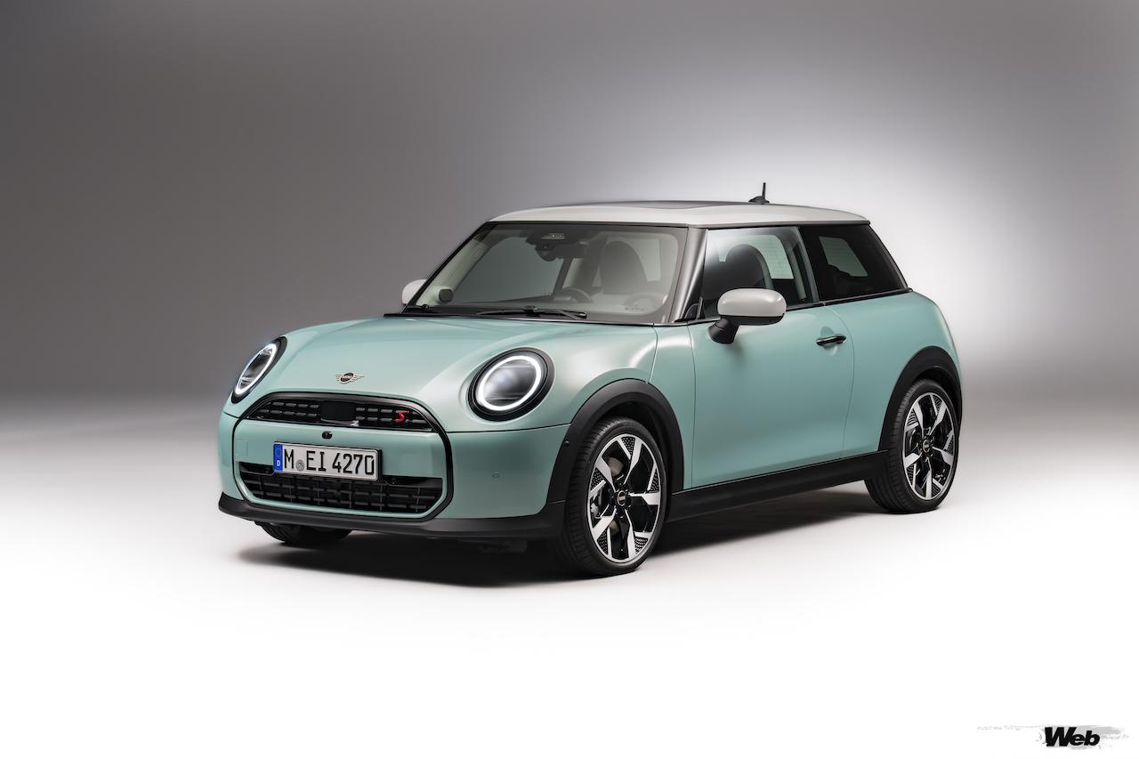 新型「MINI クーパー S 3ドア」のエクステリア。