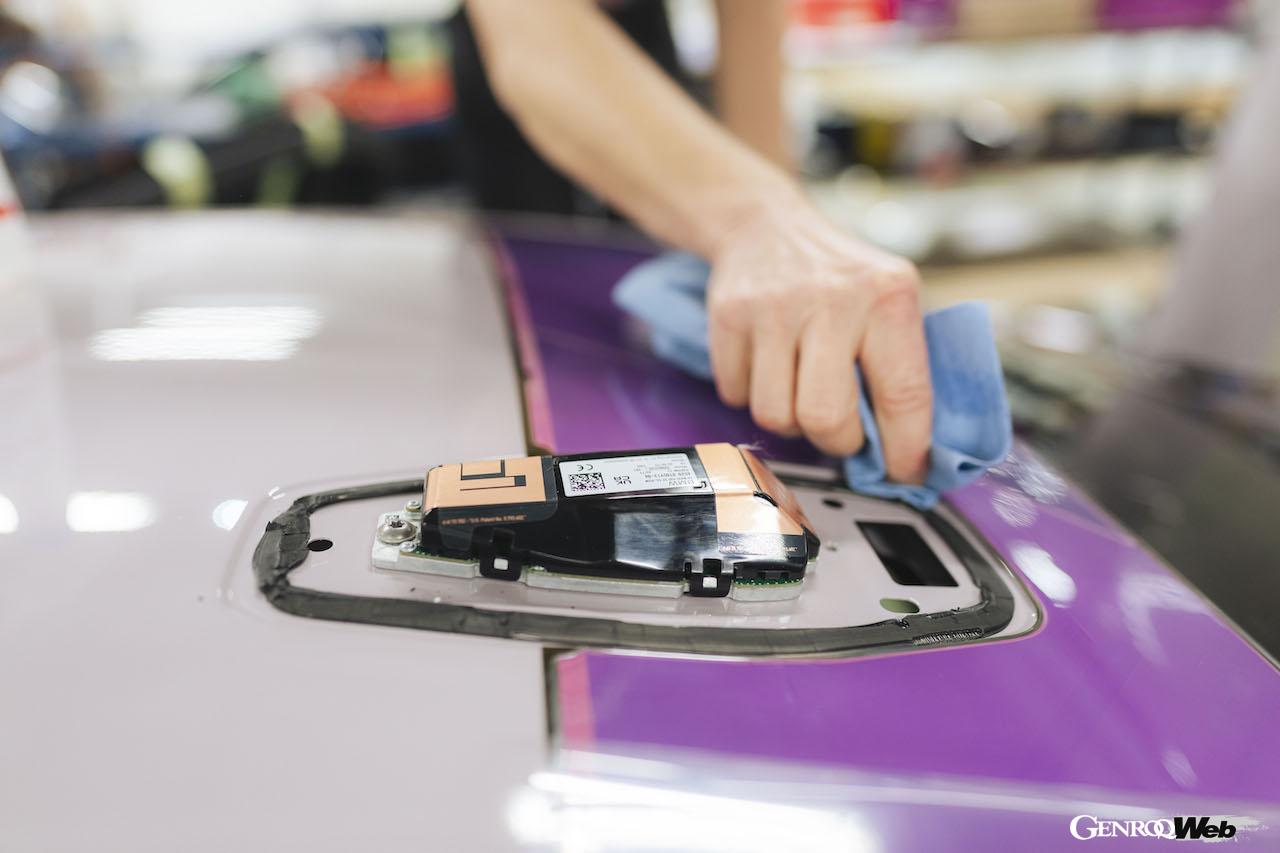 「BMW i5 フロウ ノストカーナ」の制作工程。