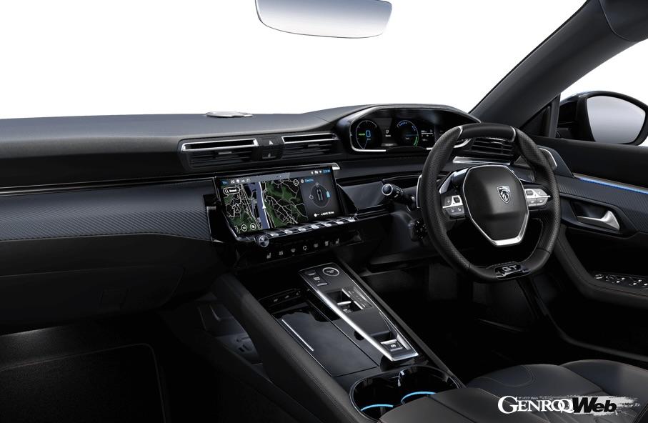 最新プジョーデザインを纏った「プジョー 508」改良新型のインテリア。