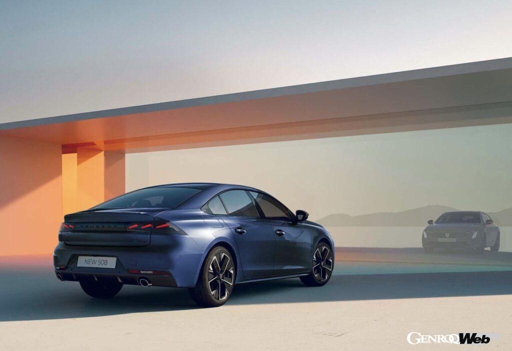 最新プジョーデザインを纏った「プジョー 508」改良新型のエクステリア。