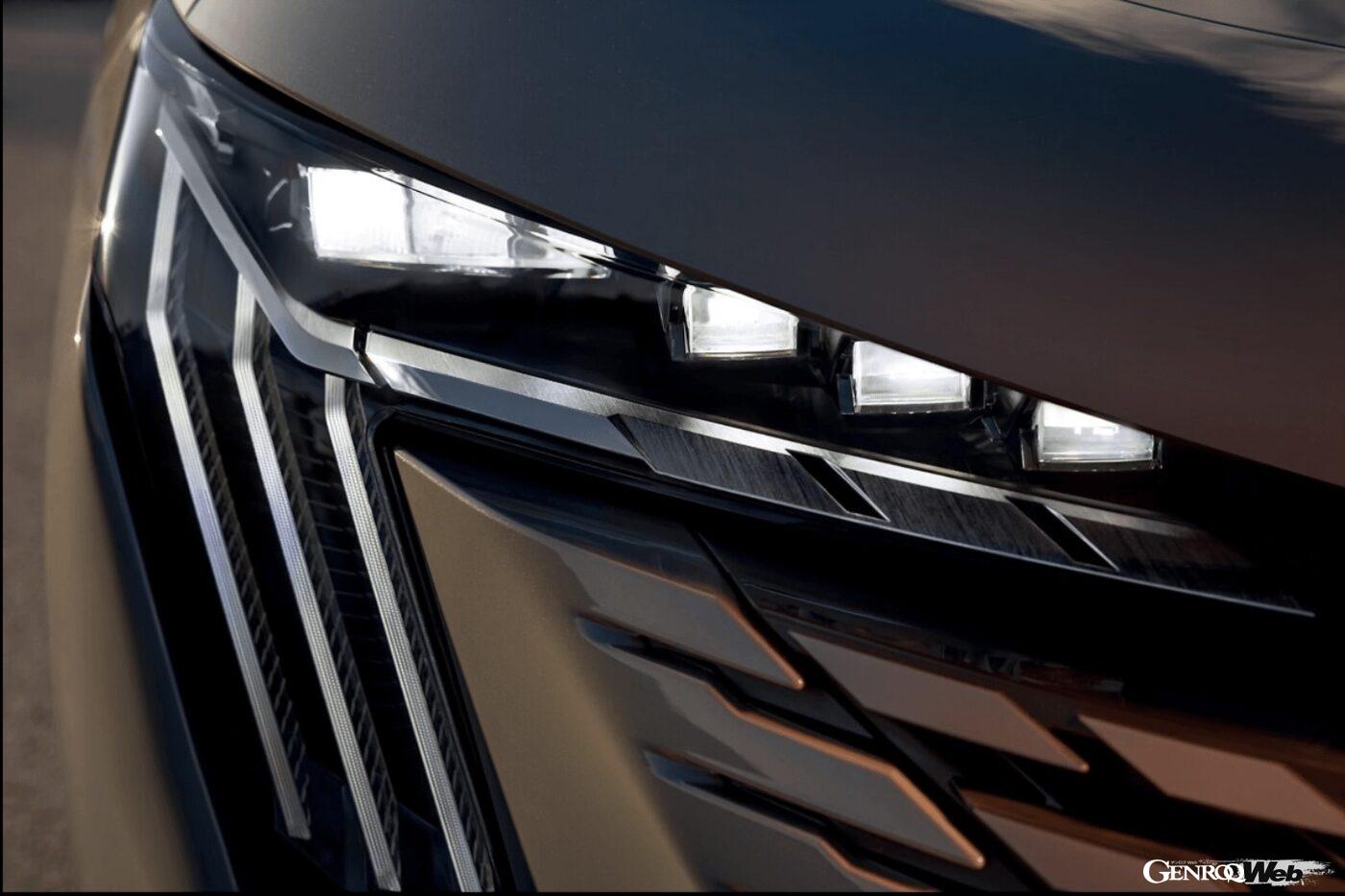 最新プジョーデザインを纏った「プジョー 508」改良新型のエクステリア。