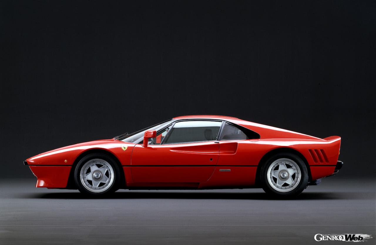 1984年のジュネーブ・モーターショーにおいて、ワールドプレミアされたフェラーリ GTO。「288 GTO」は非公式名称となる。