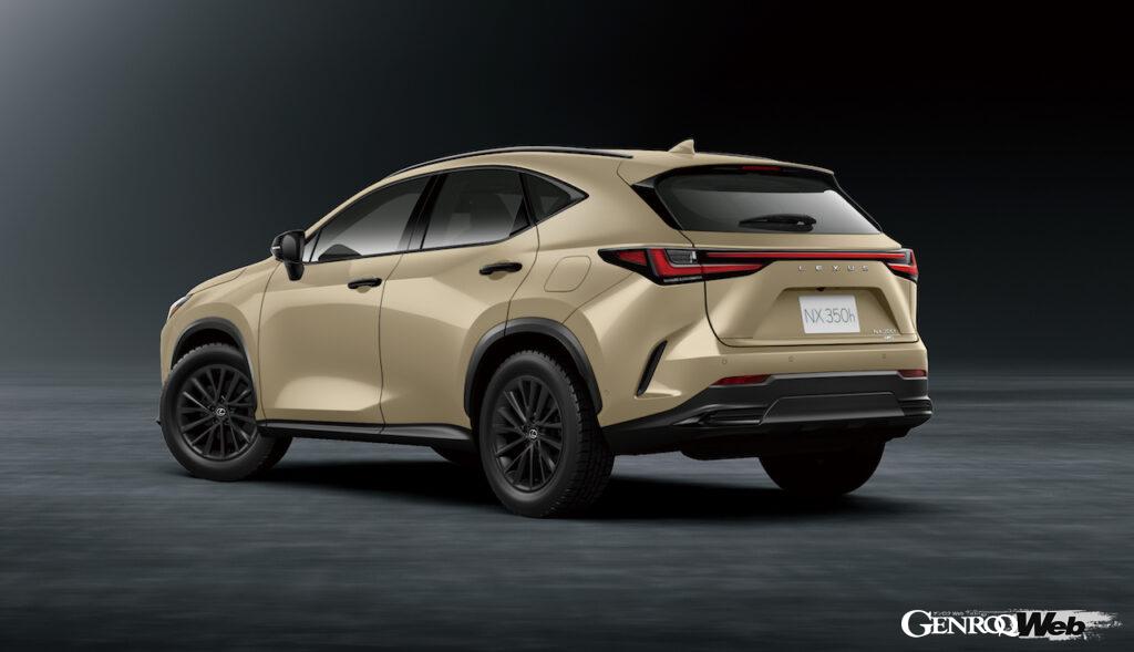 一部改良に合わせて、レクサス NXにオフロードをイメージした仕様「OVERTRAIL」が追加された。