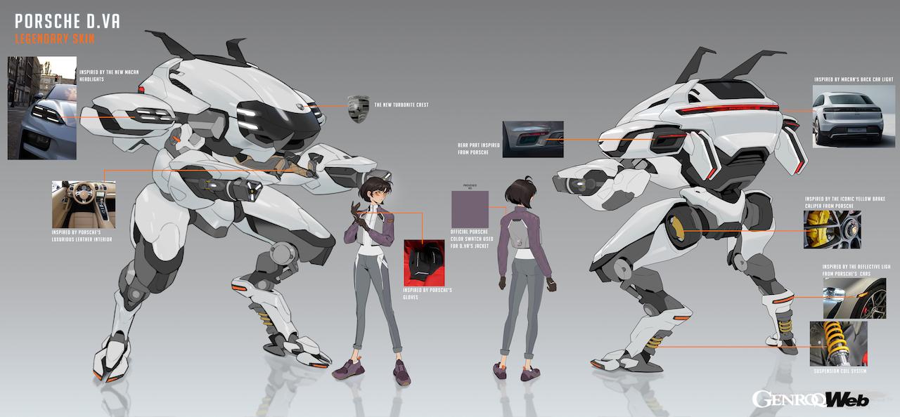 『オーバーウォッチ2』の人気キャラクター「D.Va.」用に、新型マカンのデザインを纏ったスペシャルスキンが開発された。