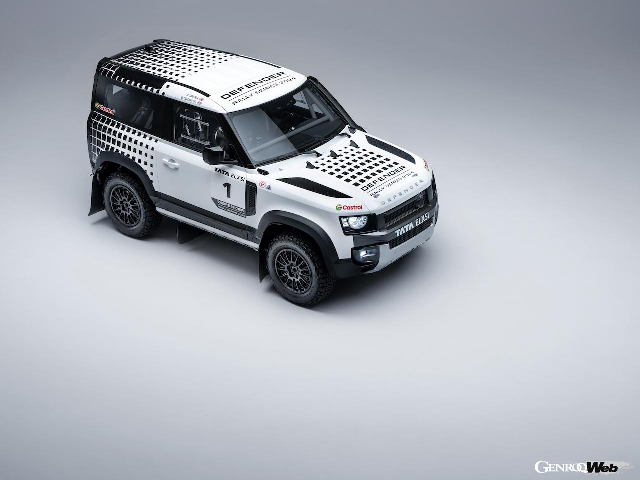 ディフェンダー・ラリー・シリーズUK用「ディフェンダー 90」ワンメイクラリー仕様。