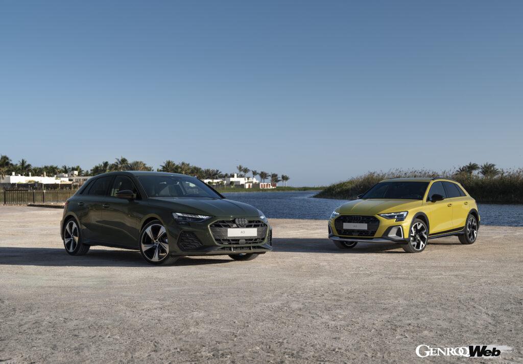 エクステリアは、シングルフレームグリルがよりフラットでワイドな形状となり、角張った形状のサイドエアインテークと組み合わせたことで、よりスポーティで低く構えたスタンスを手にした。