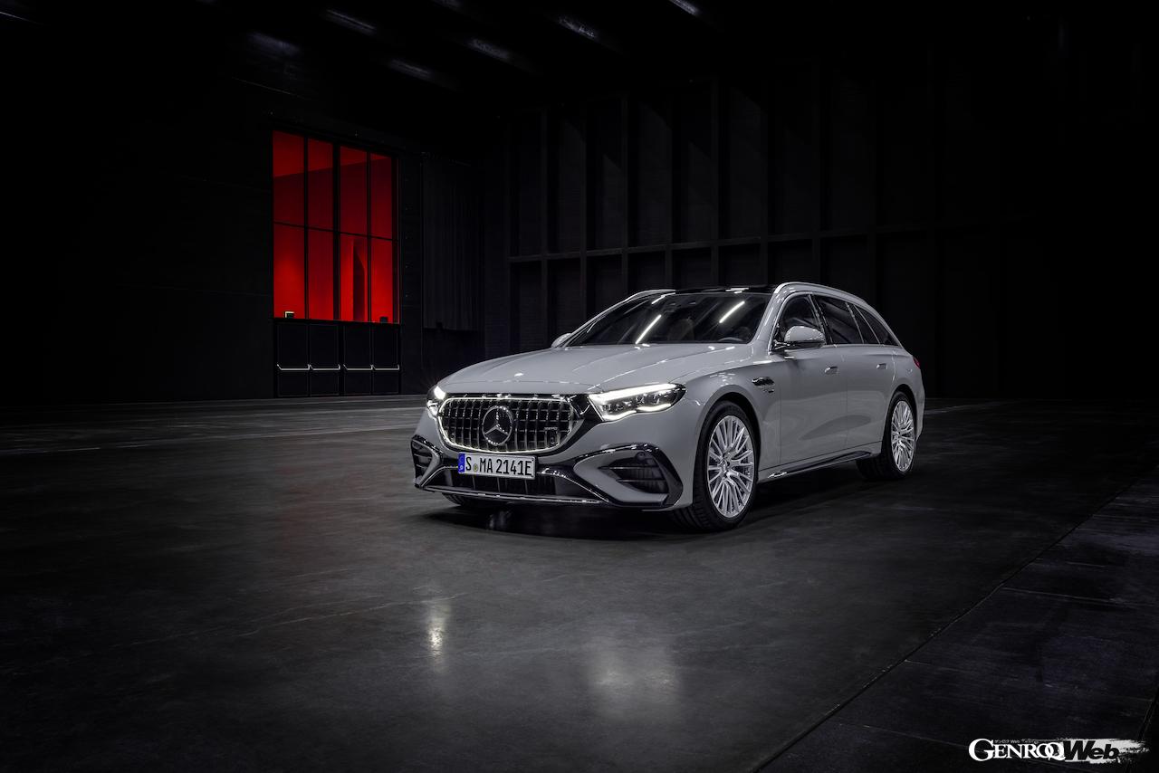 「メルセデスAMG E 53 ハイブリッド 4MATIC+ エステート」のエクステリア。