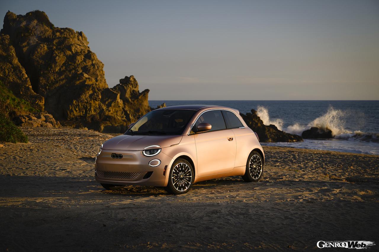 「フィアット 500e Inspired By Beauty」のエクステリア。