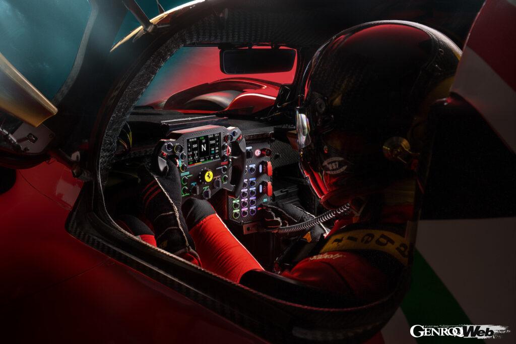 499P モディフィカータのベースとなったのは、昨年のル・マン24時間レースを制した499P。ジェントルマンドライバーが扱いやすいよう、様々な改良が加えられた。