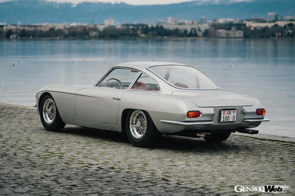 ランボルギーニ・ポロストリコでレストアされた「ランボルギーニ 350 GT」生産2号車のエクステリア。