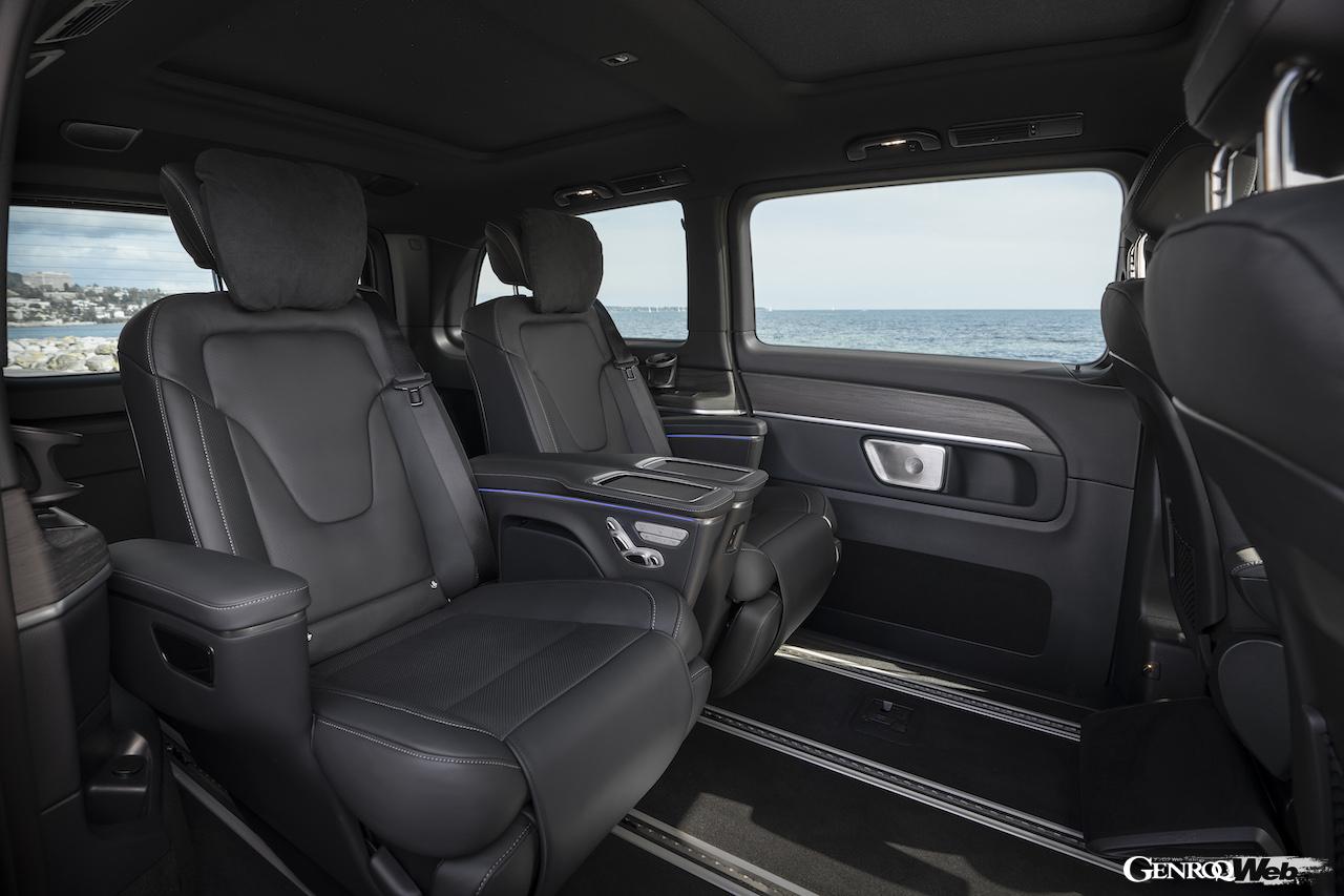 「メルセデス・ベンツ EQV」改良新型のインテリア。