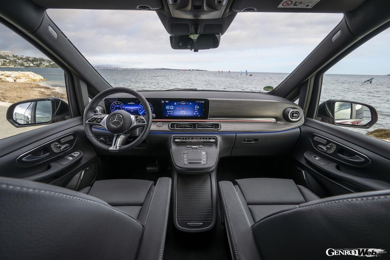 「メルセデス・ベンツ EQV」改良新型のインテリア。