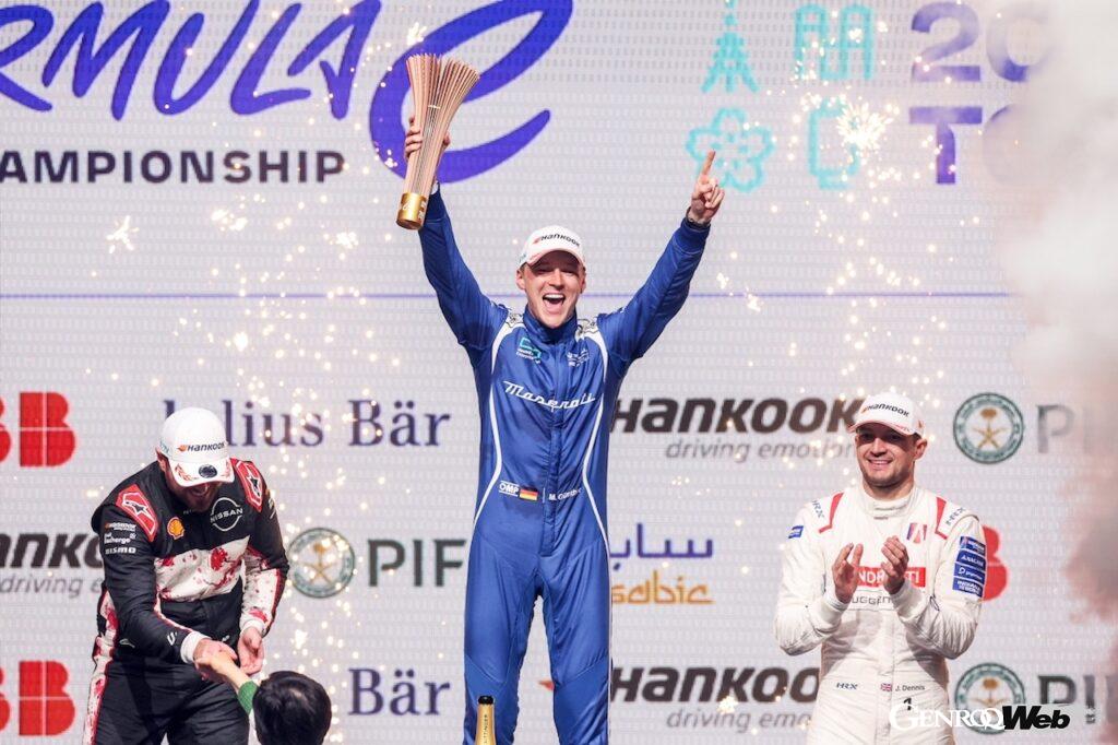 東京を舞台に史上初開催された公道レースフォーミュラE第5戦「東京E-Prix」において、マセラティ・MSG・レーシングのマキシミリアン・ギュンターが勝利を飾った。