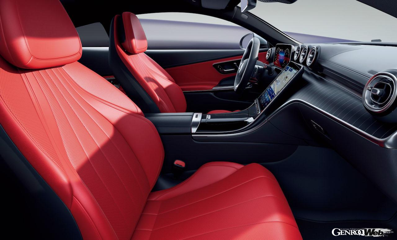 日本に導入される「メルセデス・ベンツ CLE 200 クーペ」のインテリア。