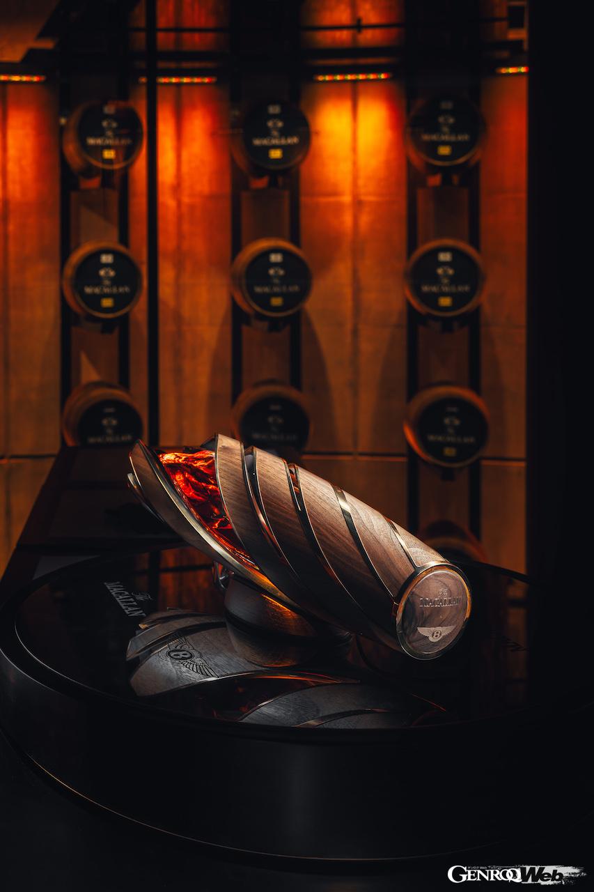 ベントレーとマッカランが共同開発した限定ウィスキー「マッカラン・ホライズン」。