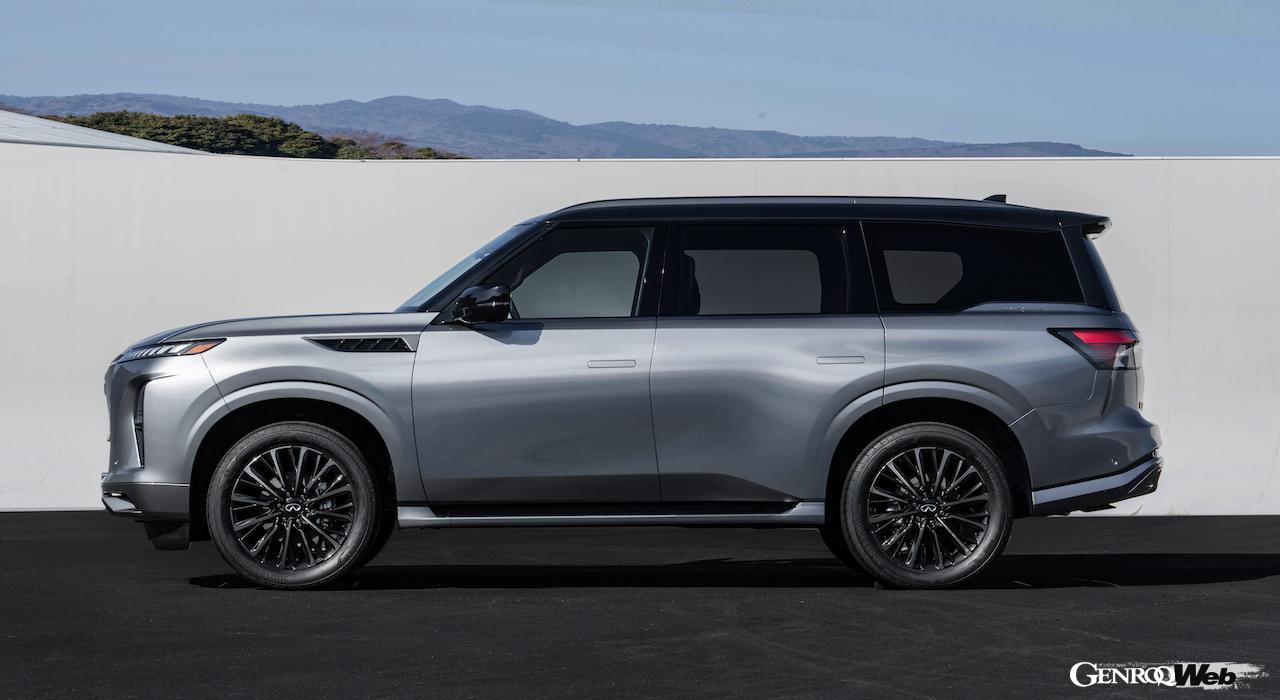 フラグシップSUV「インフィニティ QX80」のエクステリア。