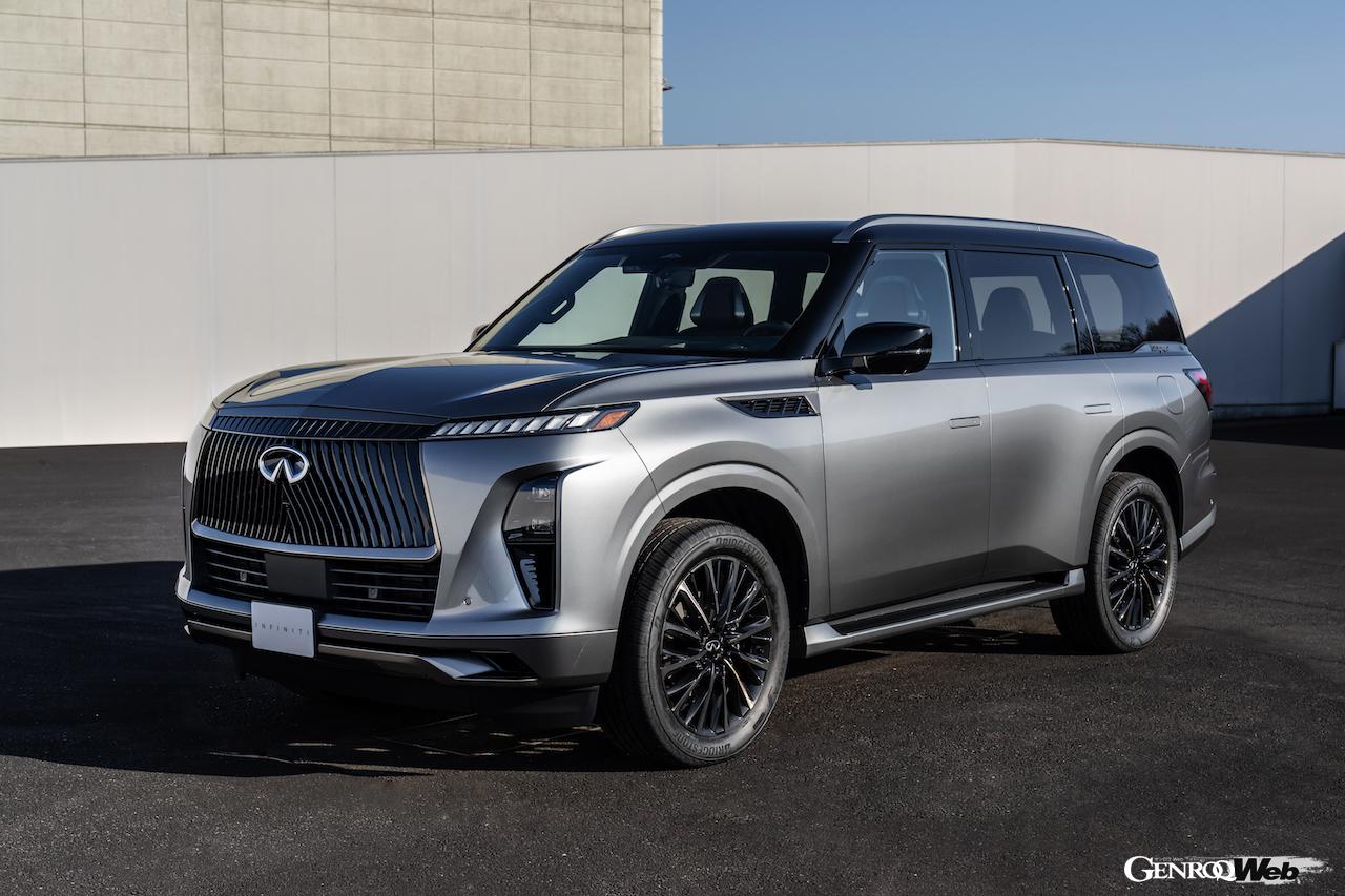 フラグシップSUV「インフィニティ QX80」のエクステリア。