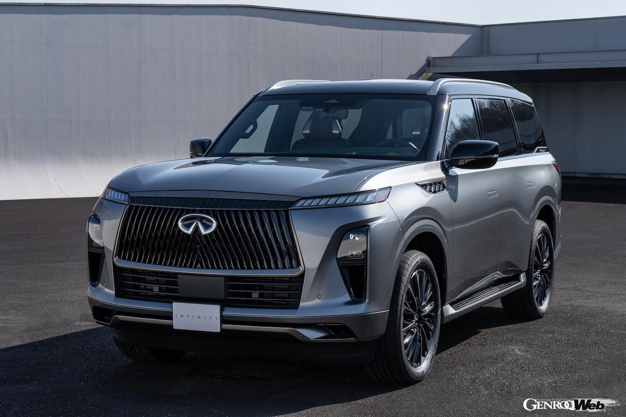 フラグシップSUV「インフィニティ QX80」のエクステリア。