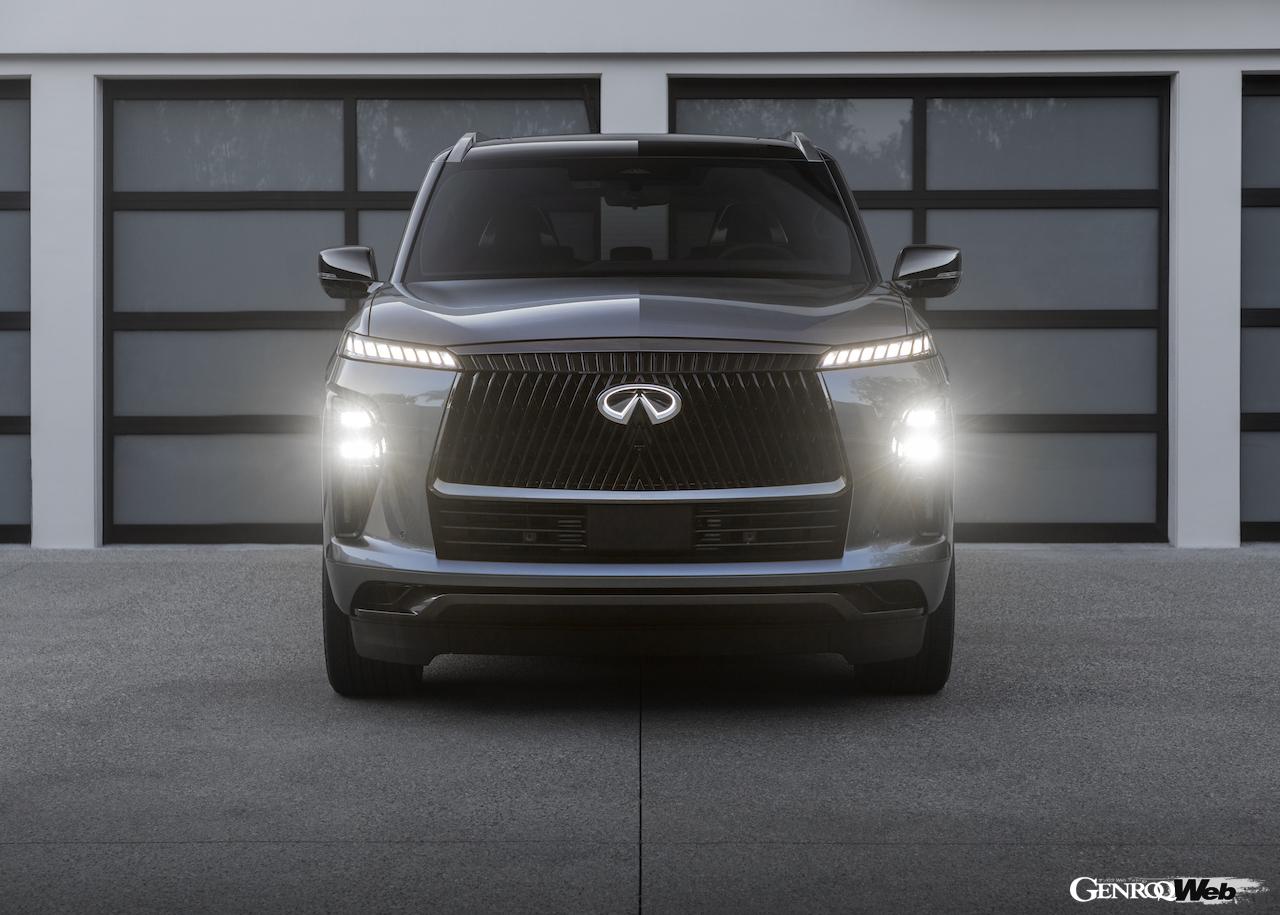 フラグシップSUV「インフィニティ QX80」のエクステリア。