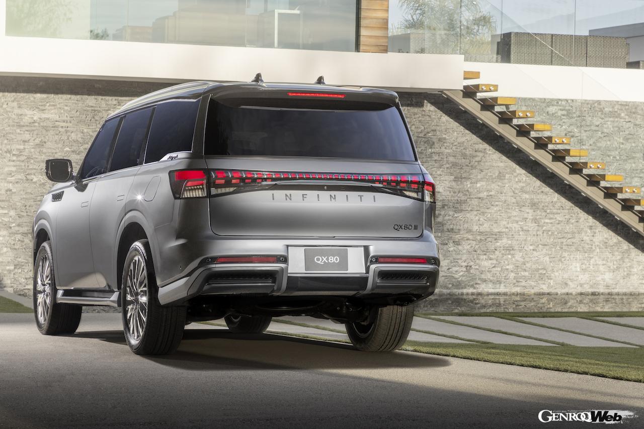 フラグシップSUV「インフィニティ QX80」のエクステリア。