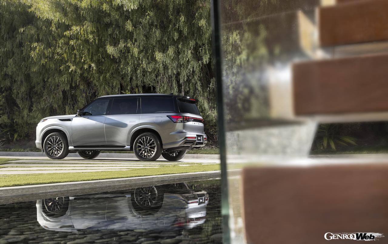 フラグシップSUV「インフィニティ QX80」のエクステリア。