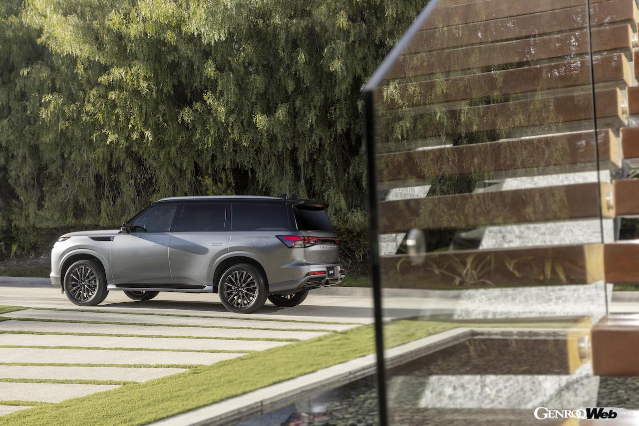 フラグシップSUV「インフィニティ QX80」のエクステリア。