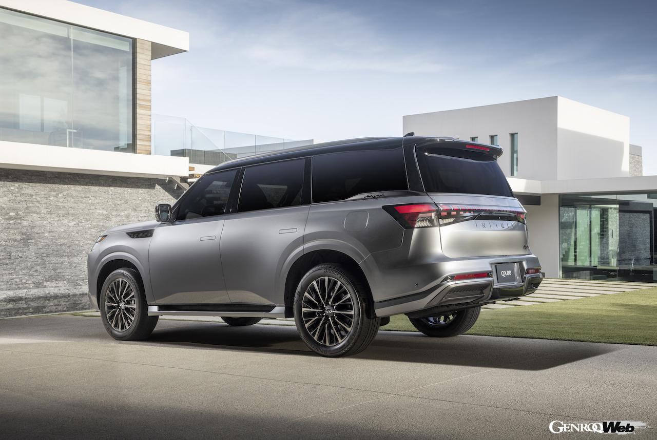 フラグシップSUV「インフィニティ QX80」のエクステリア。