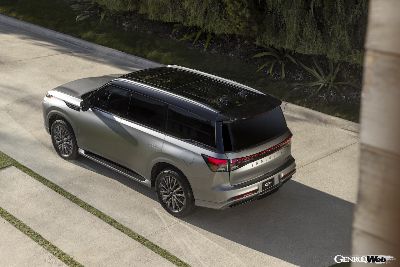 フラグシップSUV「インフィニティ QX80」のエクステリア。