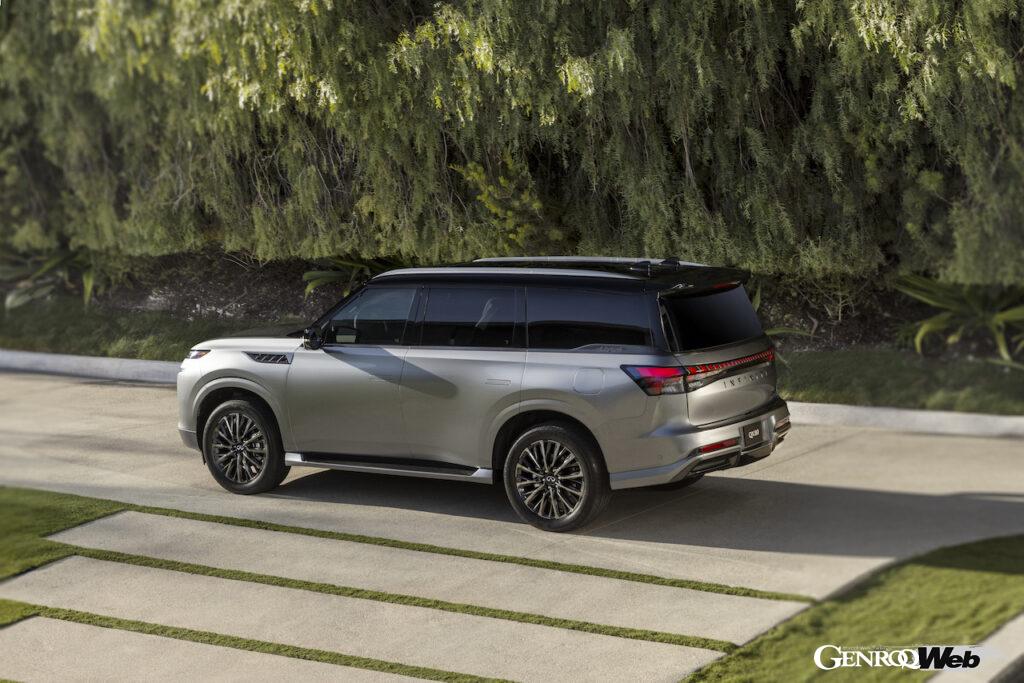 フラグシップSUV「インフィニティ QX80」のエクステリア。