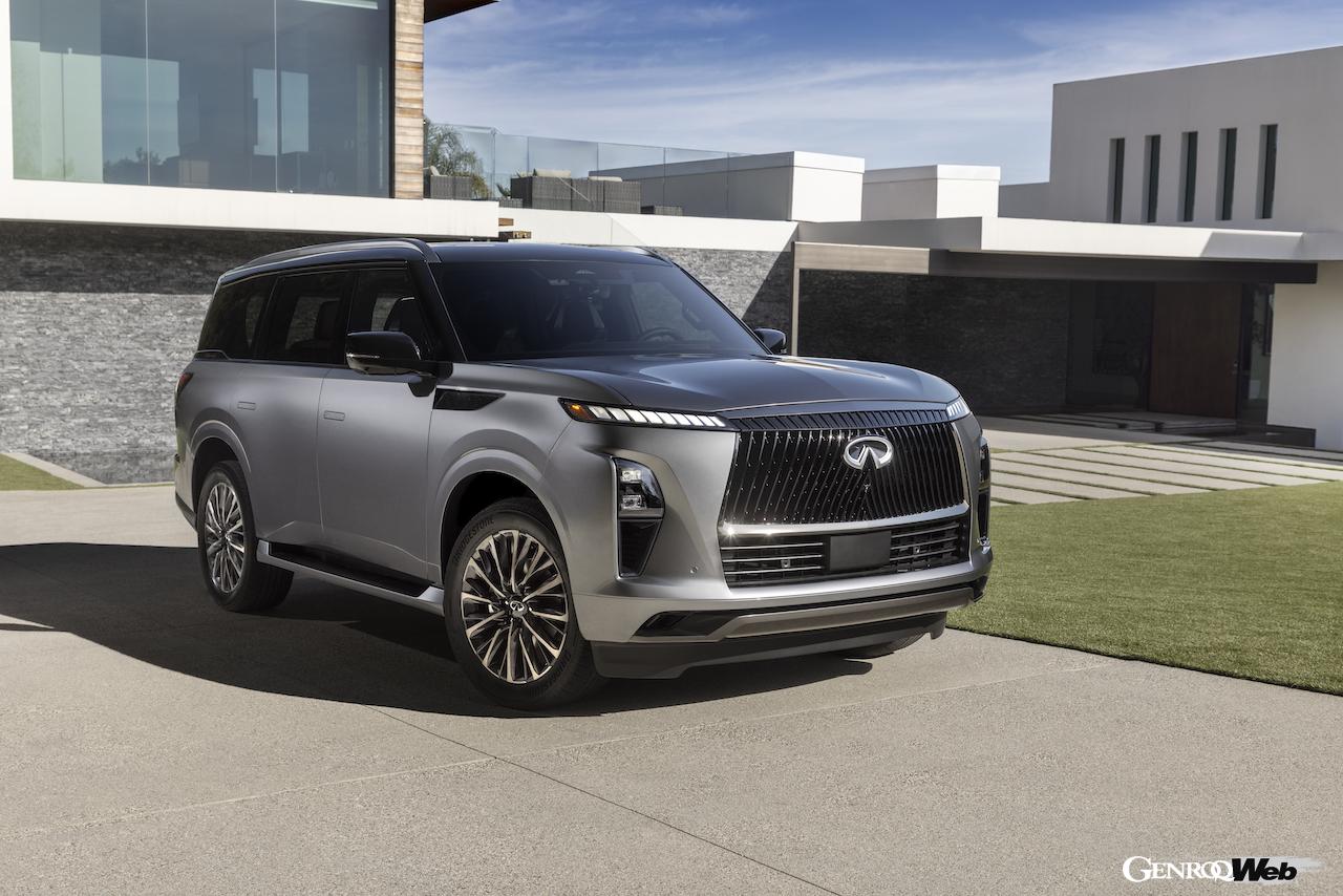 フラグシップSUV「インフィニティ QX80」のエクステリア。