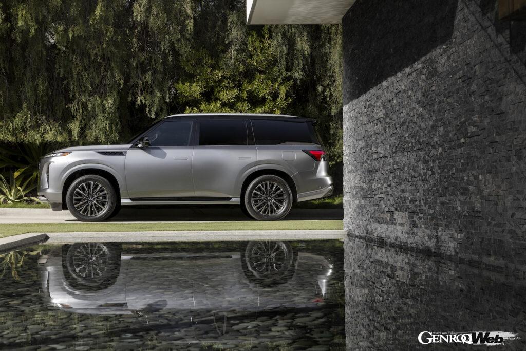 フラグシップSUV「インフィニティ QX80」のエクステリア。