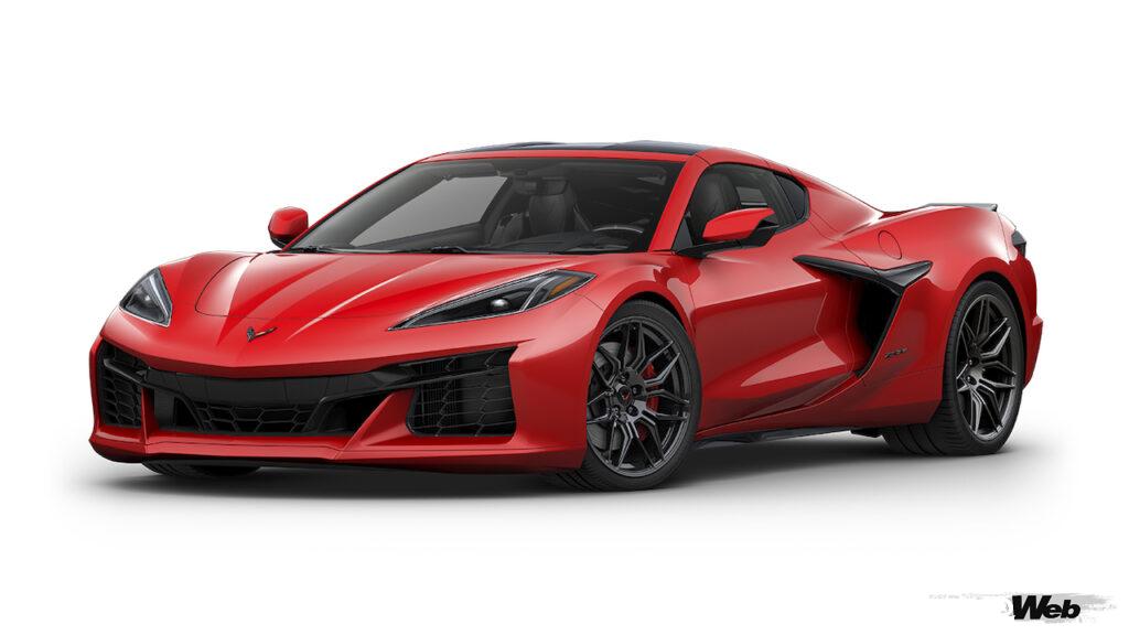 「シボレー コルベット Z06」、ボディカラー「トーチレッド」。