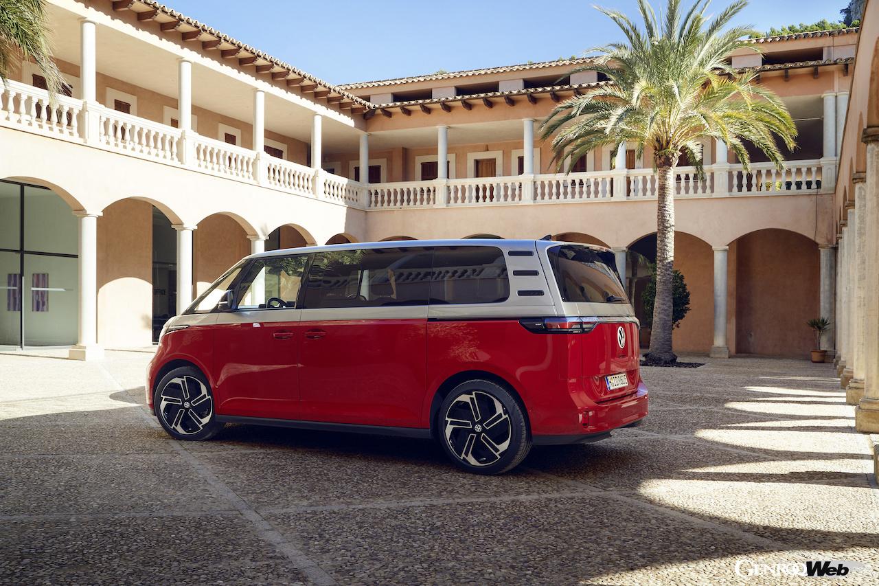 ハイパフォーマンス電動MPV「フォルクスワーゲン ID.Buzz GTX」のエクステリア。