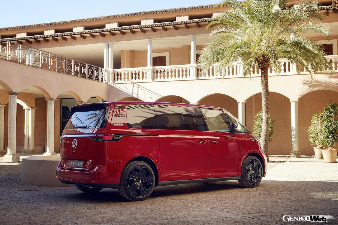 ハイパフォーマンス電動MPV「フォルクスワーゲン ID.Buzz GTX」のエクステリア。