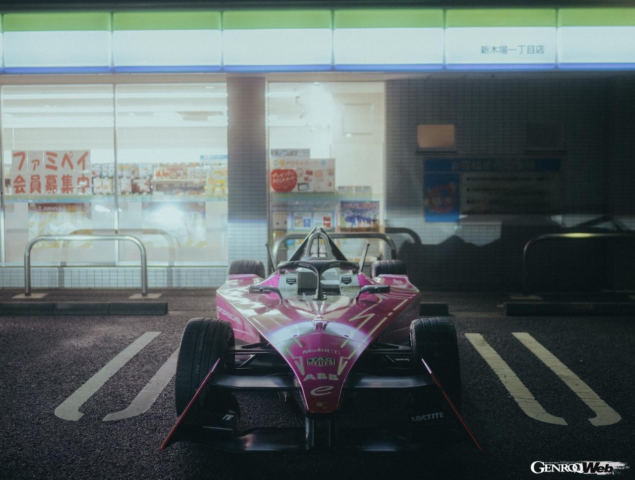 「東京E-Prix」にスペシャルカラーを纏って出走する「99X エレクトリック」。