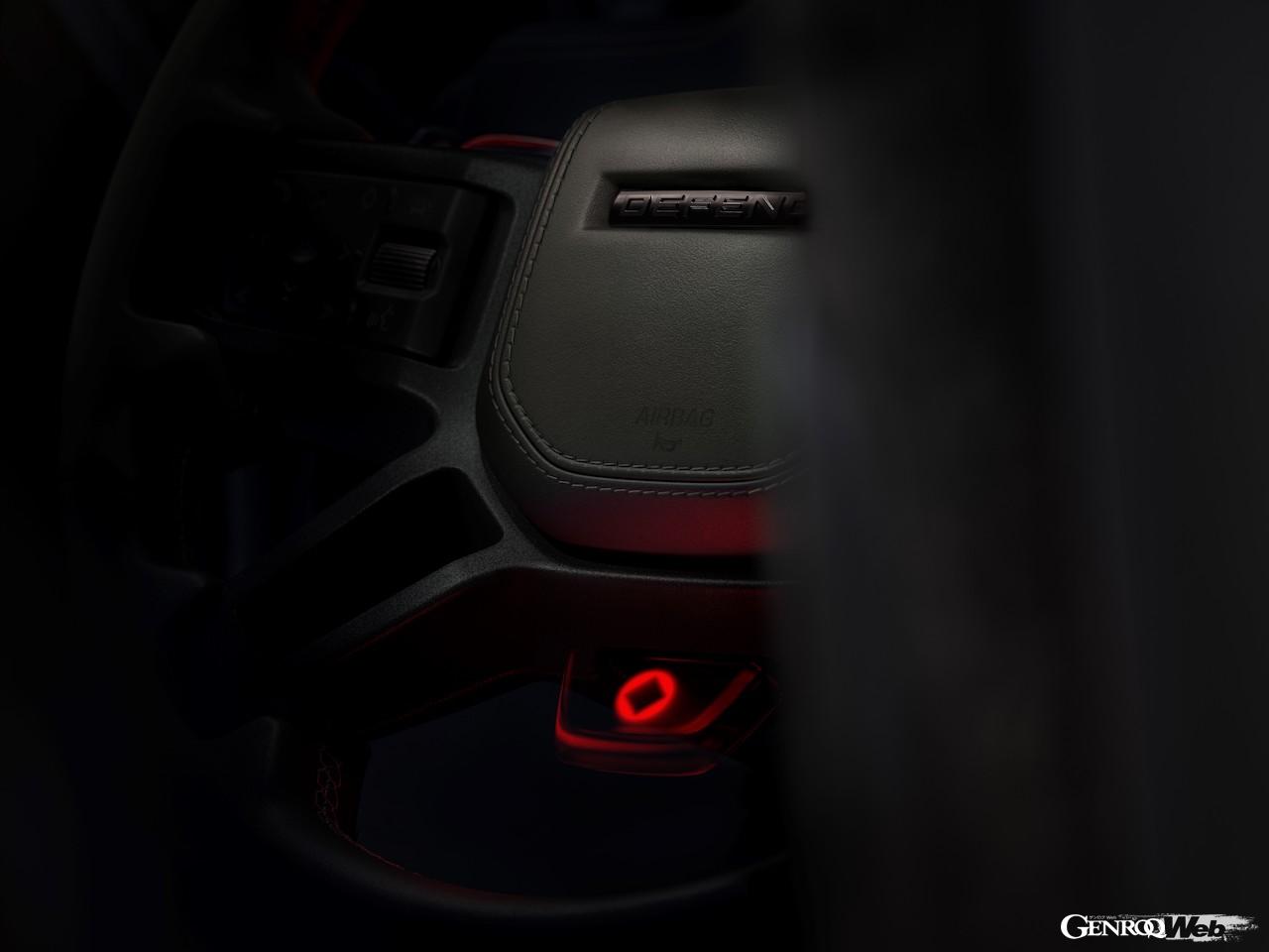 ハイパフォーマンス仕様「ディフェンダー オクタ」のディテール写真。