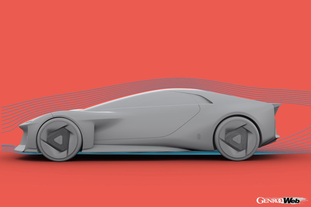 ボディ下部の入念な整流により、良好なダウンフォースを実現している。