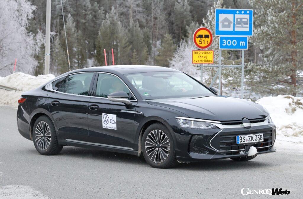 中国市場向けのフラッグシップ「フィデオン」または「パサート」のプロトタイプと考えられる。