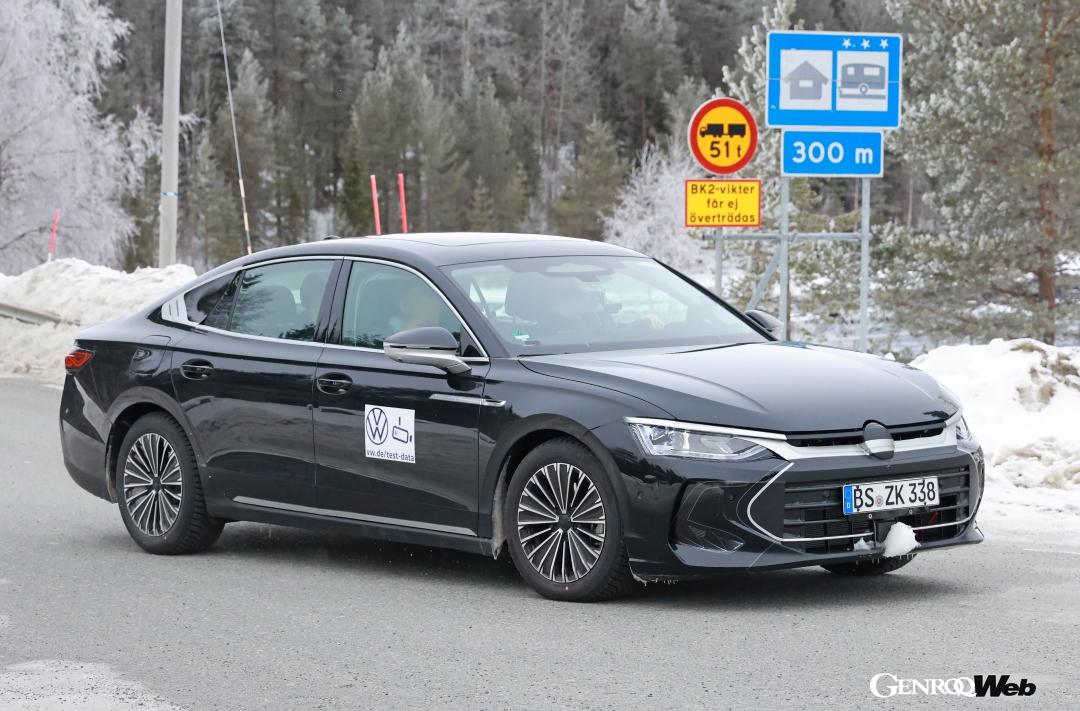 中国市場向けのフラッグシップ「フィデオン」または「パサート」のプロトタイプと考えられる。