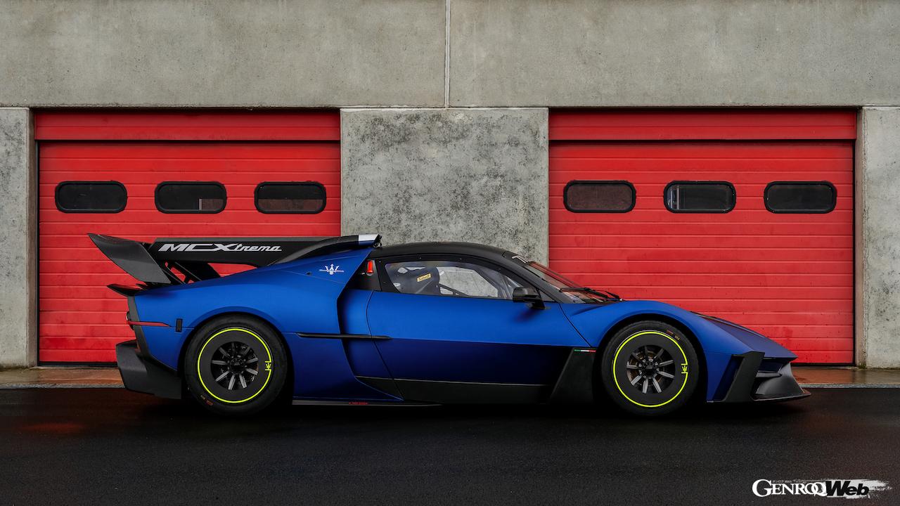 ウェットコンディションの中、サーキットで精力的に走行を繰り返した「マセラティ MCエクストレーマ」。