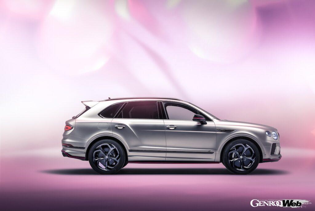 内外装を「キュレーテッド バイ マリナー」のアクセントカラー「チェリーブロッサム」で統一した、ベントレー ベンテイガ V8 S。