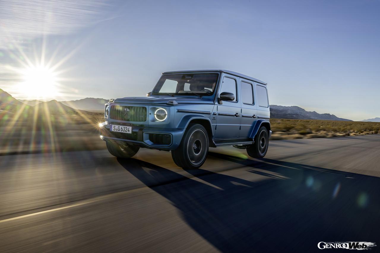 「メルセデス・ベンツ Gクラス」改良新型の走行シーン。