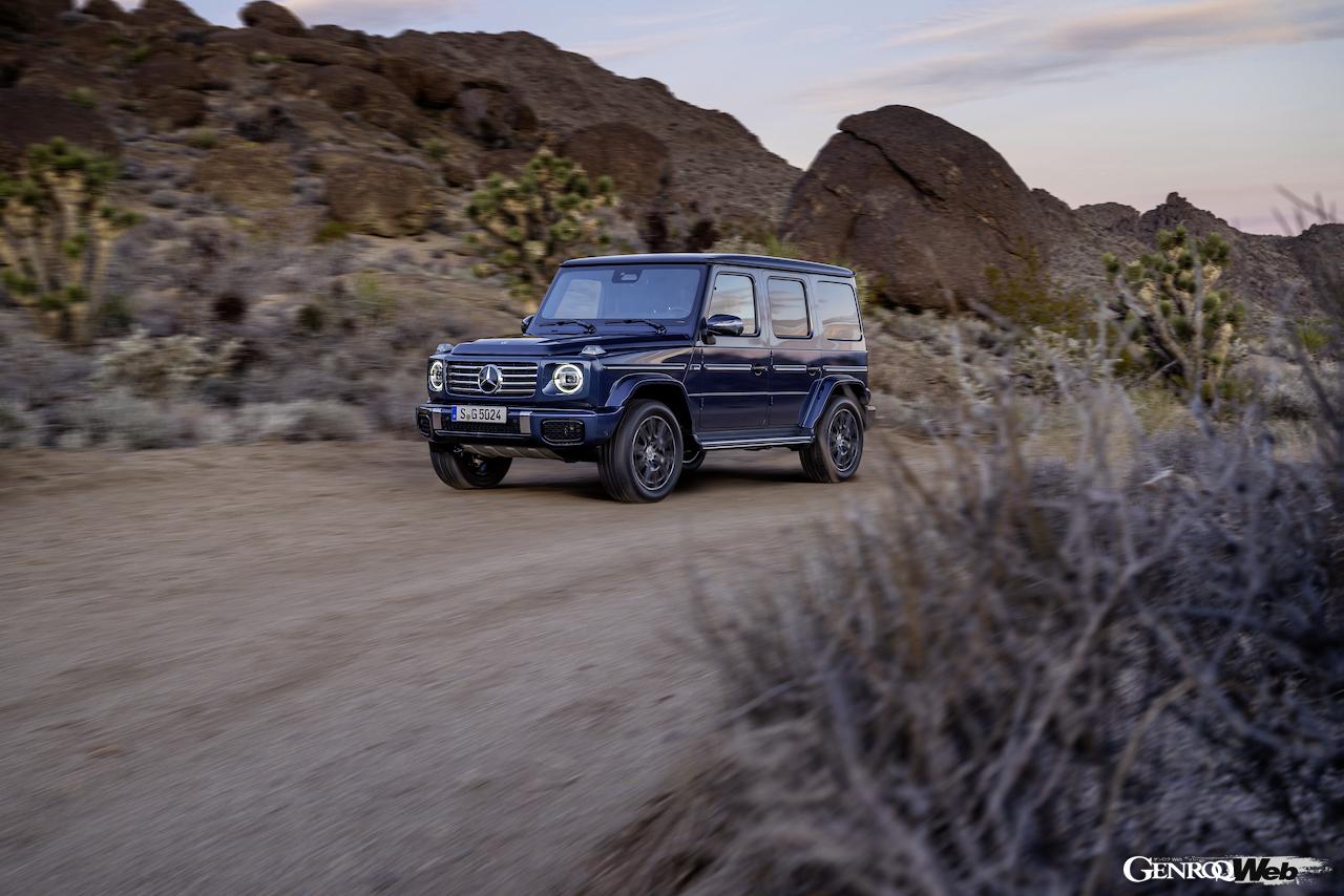 「メルセデス・ベンツ Gクラス」改良新型の走行シーン。