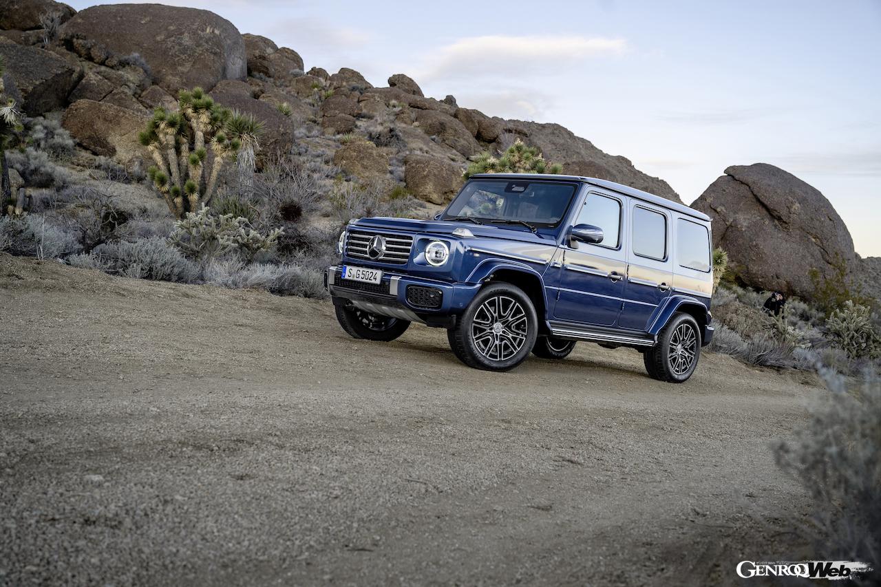 「メルセデス・ベンツ Gクラス」改良新型の走行シーン。